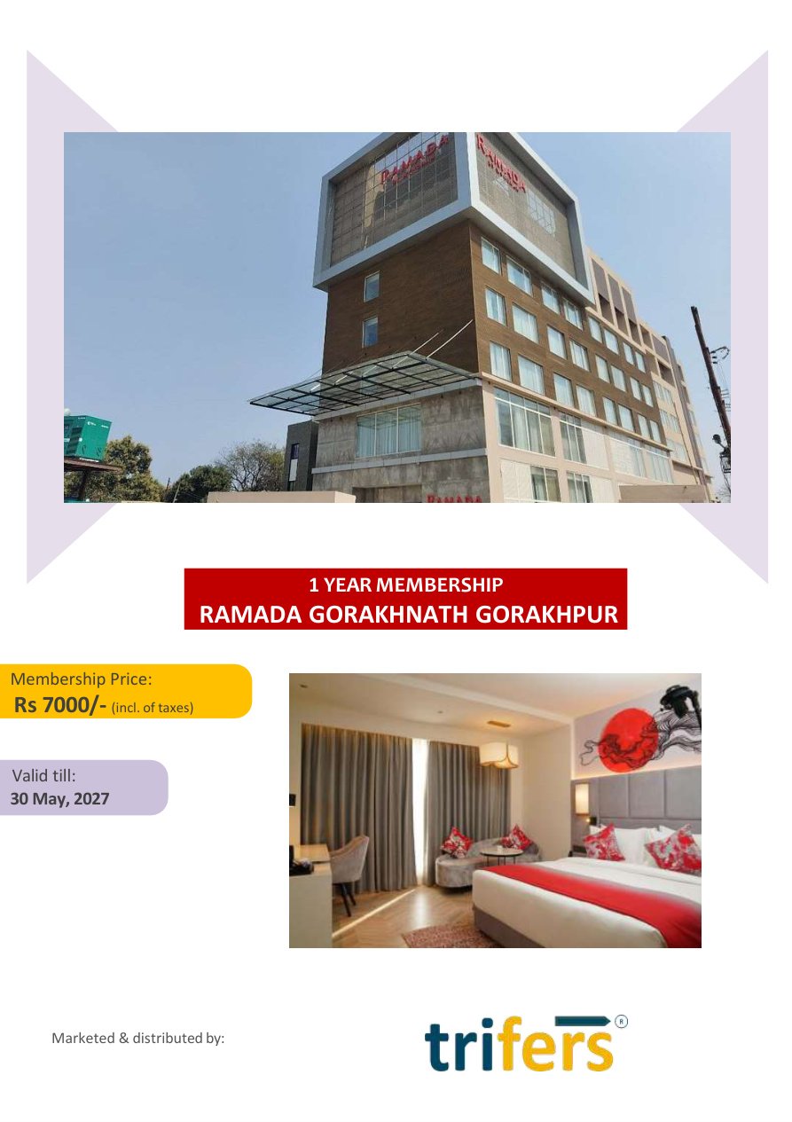 RAMADA GORAKHNATH GORAKHPUR membership offer cover